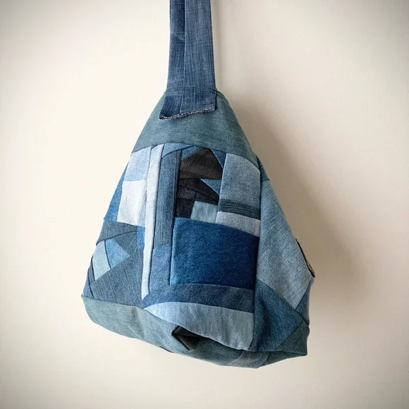 joodito origami japanese dumpling bag sling oversized slouchy hobo crossbody eco - Picture 2 of 10